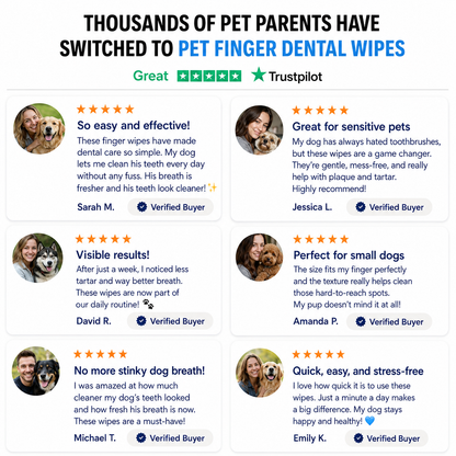 Pet Finger Dental Wipes