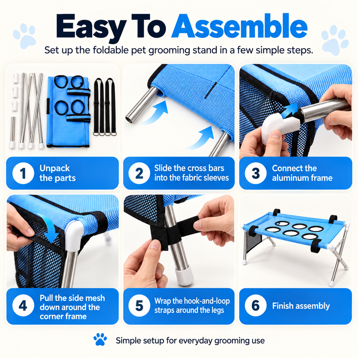 Pet Grooming Hammock Stand