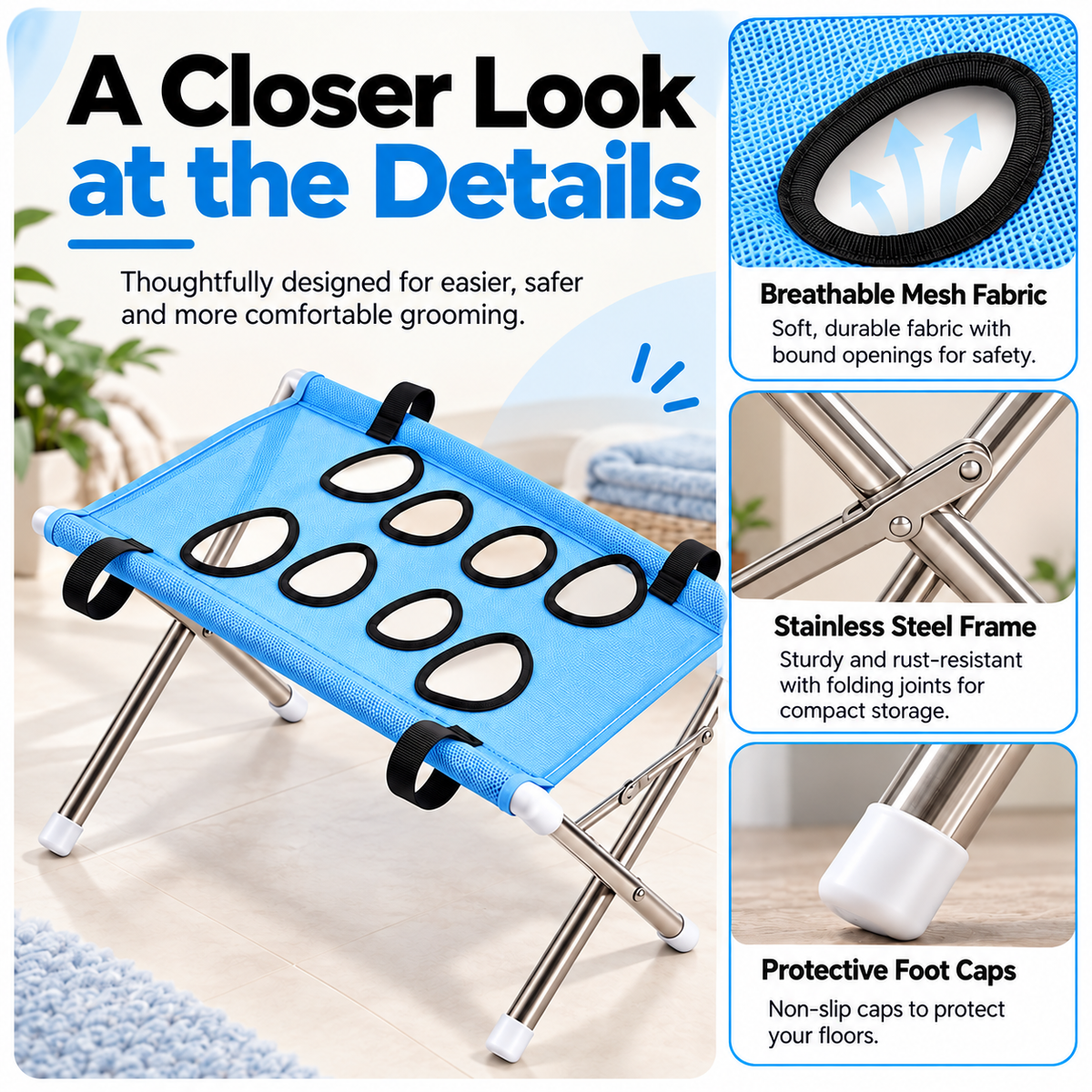 Pet Grooming Hammock Stand