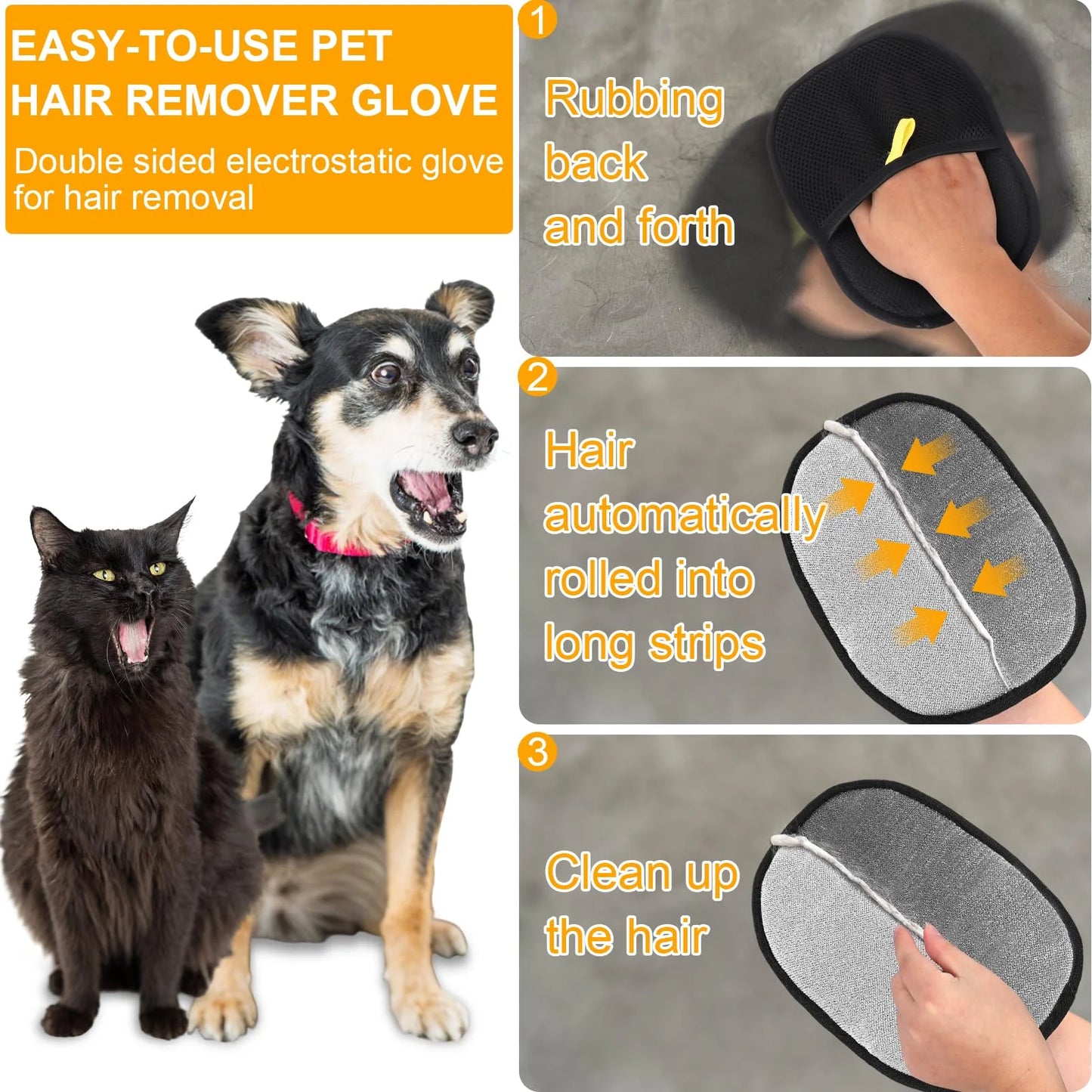 Pet Hair Removal Gloves